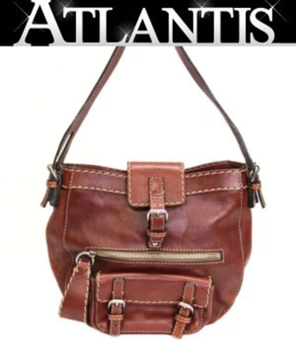 Chloe Edith Shoulder Bag Leather Brown